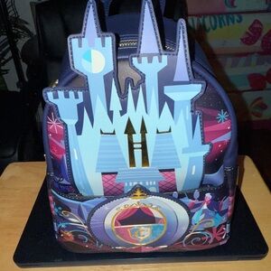 Loungefly Magical Castle Backpack in Blue and Purple